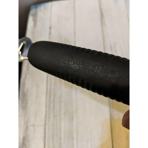 Chefmate Citrus Zester Grater black handle 6 3/4" - Picture 3 of 7